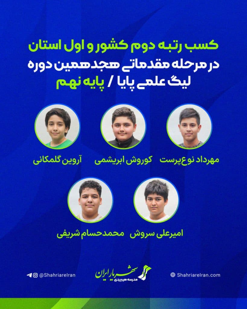 🌟 سربلندی و افتخارآفرینی شهریارایران 💚💙